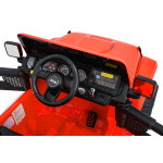 Elektrické autíčko Jeep Wrangler Rubicon Lift 4x4, 24V - oranžové